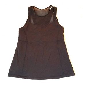 Lululemon Black mesh tank women’s size 6/8